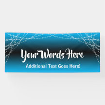 Sky Blue Ombre Light Strings Voeg je eigen tekst t