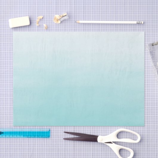 Sky Blue Ombre Tissuepapier (Craft)