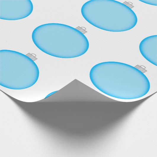 Sky Blue Ornament inpakpapier (Hoek)