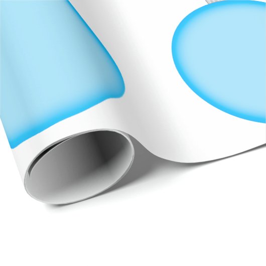 Sky Blue Ornament inpakpapier (Rol Hoek)