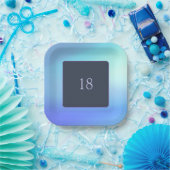 Sky Blue Paper-Bord Papieren Bordje (Feest)