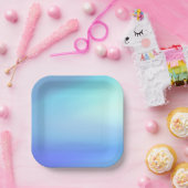 Sky Blue Paper-Bord Papieren Bordje (Feest)