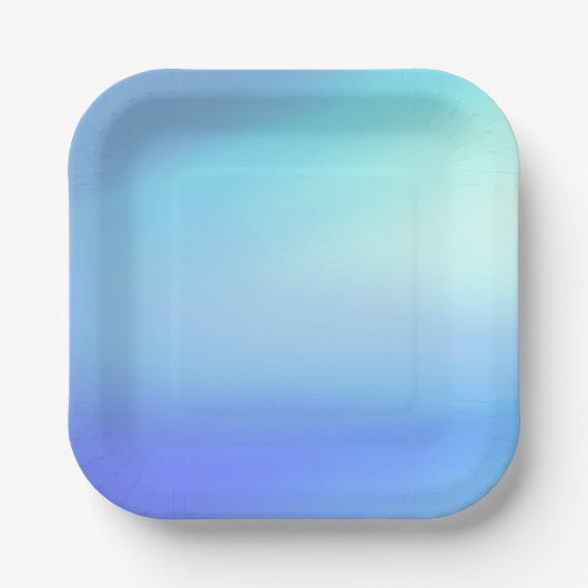 Sky Blue Paper-Bord Papieren Bordje (Voorkant)