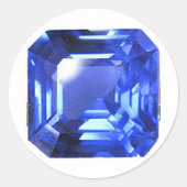 Sky Blue Pattern Ronde Sticker (Voorkant)