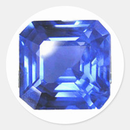 Sky Blue Pattern Ronde Sticker