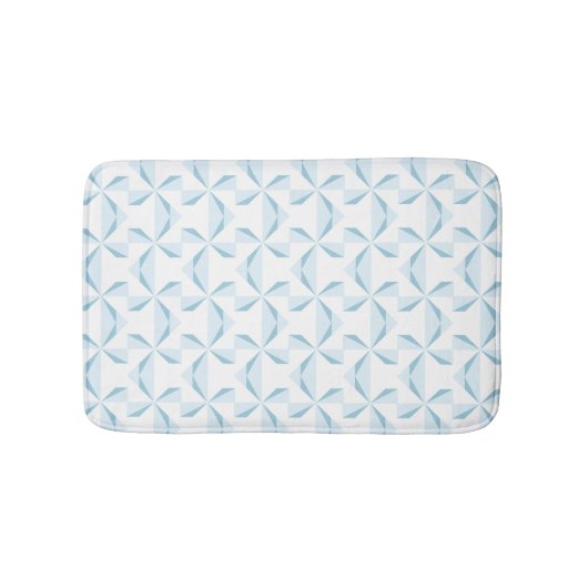 Sky Blue Pinwheels Badmat (Voorkant)