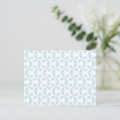 Sky Blue Pinwheels Briefkaart (Staand voorkant)