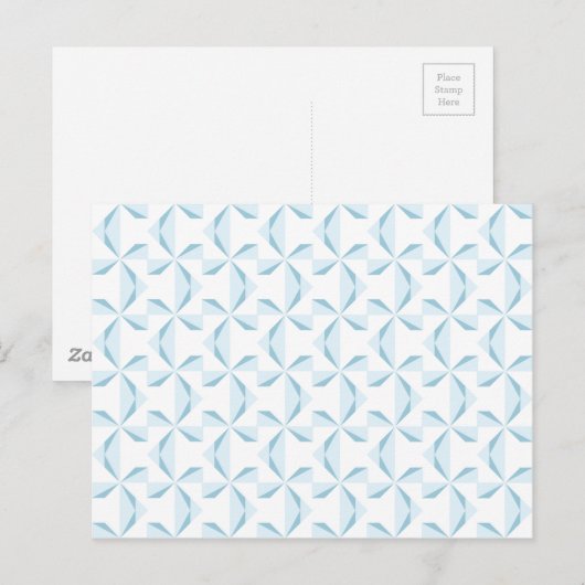 Sky Blue Pinwheels Briefkaart (Voorkant / Achterkant)