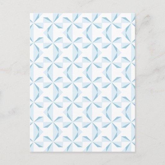 Sky Blue Pinwheels Briefkaart (Voorkant)