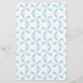 Sky Blue Pinwheels Briefpapier (Voorkant)