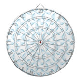 Sky Blue Pinwheels Dartbord (Voorkant)