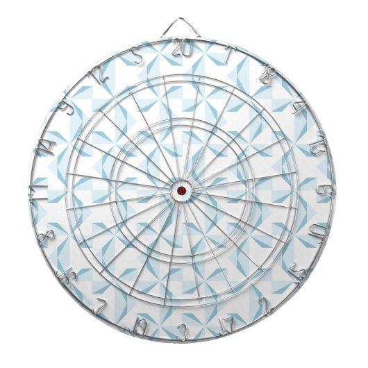 Sky Blue Pinwheels Dartbord (Voorkant)