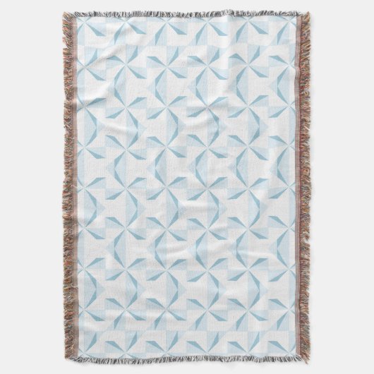 Sky Blue Pinwheels Deken (Voorkant Verticaal)