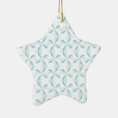 Sky Blue Pinwheels Keramisch Ornament (Rechts)