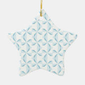 Sky Blue Pinwheels Keramisch Ornament (Voorkant)
