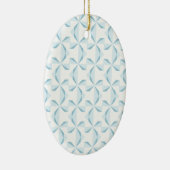 Sky Blue Pinwheels Keramisch Ornament (Rechts)