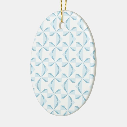 Sky Blue Pinwheels Keramisch Ornament (Links)