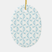 Sky Blue Pinwheels Keramisch Ornament (Voorkant)