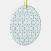 Sky Blue Pinwheels Keramisch Ornament (Rechts)