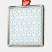 Sky Blue Pinwheels Metalen Ornament (Links)