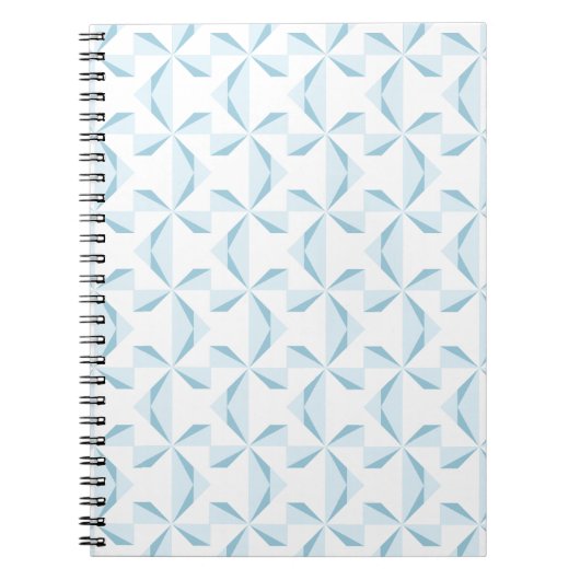 Sky Blue Pinwheels Notitieboek (Voorkant)