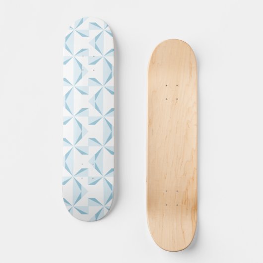 Sky Blue Pinwheels Persoonlijk Skateboard (Voorkant)