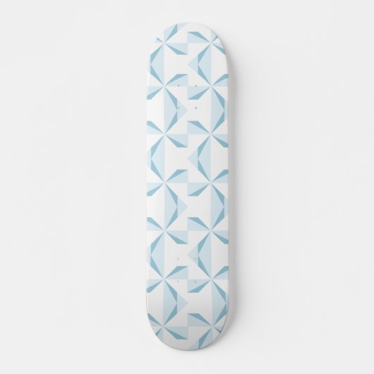 Sky Blue Pinwheels Persoonlijk Skateboard (Voorkant)