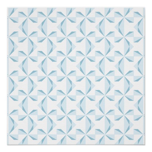 Sky Blue Pinwheels Poster (Voorkant)