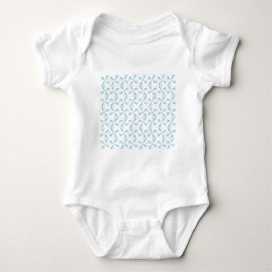 Sky Blue Pinwheels Romper (Voorkant)
