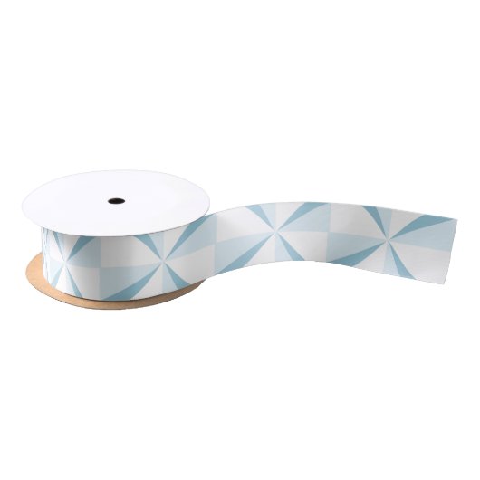 Sky Blue Pinwheels Satijnen Lint (Spoel)