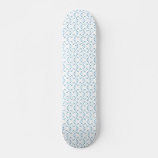Sky Blue Pinwheels Skateboard (Voorkant)
