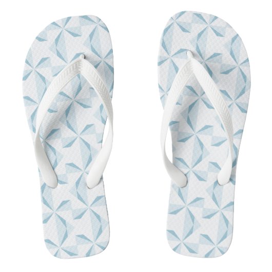 Sky Blue Pinwheels Teenslippers (Voetbed)