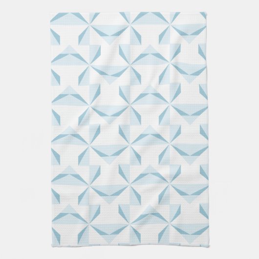 Sky Blue Pinwheels Theedoek (Verticaal)