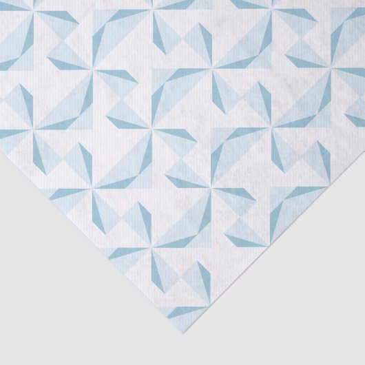 Sky Blue Pinwheels Tissuepapier (Detail)