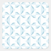 Sky Blue Pinwheels Vierkante Sticker (Voorkant)