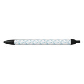 Sky Blue Pinwheels Zwarte Inkt Pen (Voorkant)