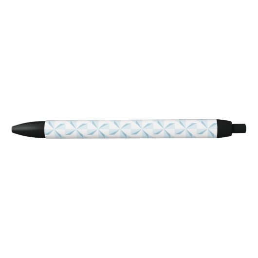 Sky Blue Pinwheels Zwarte Inkt Pen (Voorkant)