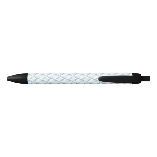 Sky Blue Pinwheels Zwarte Inkt Pen (Achterkant)