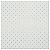 Sky Blue Polka Dot Hearts Stof (Swatch)