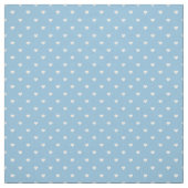 Sky Blue Polka Dot Hearts Stof (Swatch)