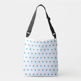 Sky Blue Polka Dots Crossbody Tas