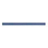 Sky Blue Polka Dots on Navy Grosgrain Ribbon Lint (Voorkant)