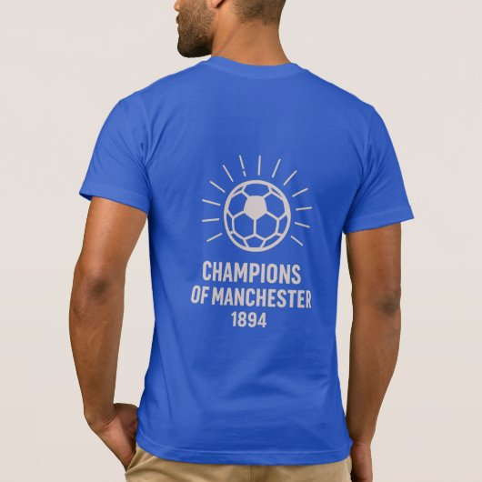 Sky Blue Pride Bella+Canvas Jersey Korte Mouw T-shirt (Achterkant)