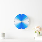 Sky Blue Radiant Contemmodern Ronde Klok (Huis)