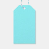 Sky Blue&Rainbow Happy Birthday Gift Labels Cadeaulabel (Achterkant)