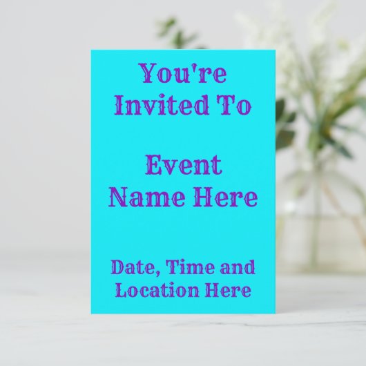 Sky Blue Rainbow Melt Kaart (Staand voorkant)