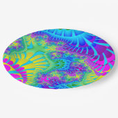 Sky Blue Rainbow Melt Papieren Bordje (Gekanteld)