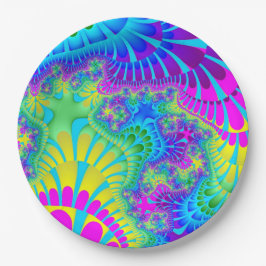 Sky Blue Rainbow Melt Papieren Bordje