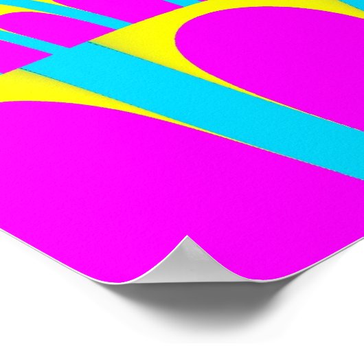 Sky Blue Rainbow Melt Poster (Hoek)