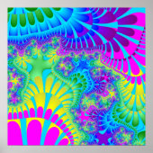 Sky Blue Rainbow Melt Poster (Voorkant)